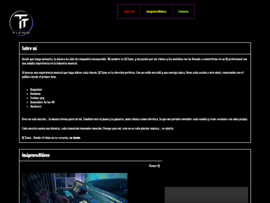 Website screenshot