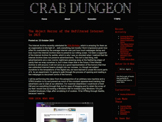 Website screenshot