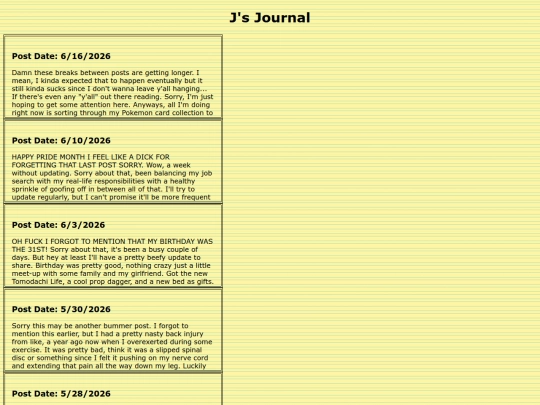Blog screenshot