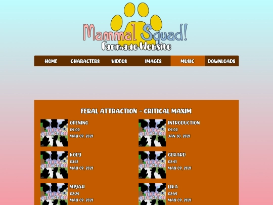 Website screenshot