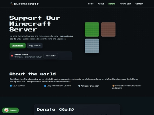 Website screenshot