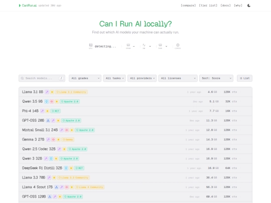 Website screenshot