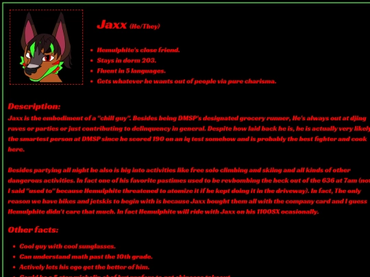 jaxxrefsheet screenshot