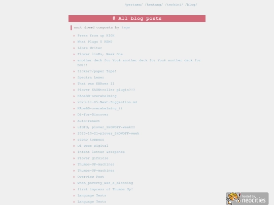 blog/page/1 screenshot