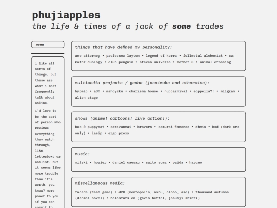 interests screenshot