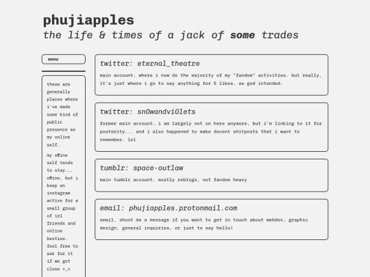 links screenshot