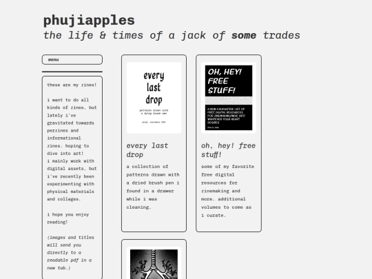 zines screenshot