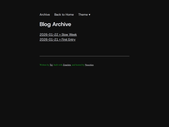 blog/archive screenshot