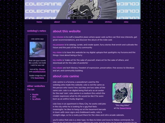 Website screenshot