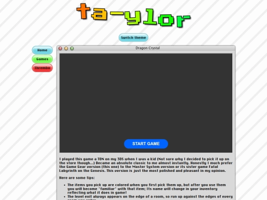Website screenshot