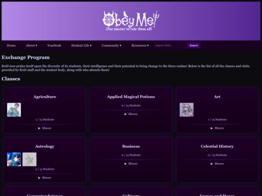 Website screenshot