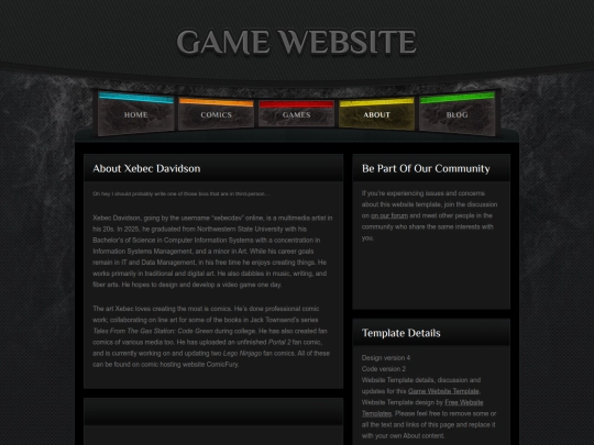 Website screenshot