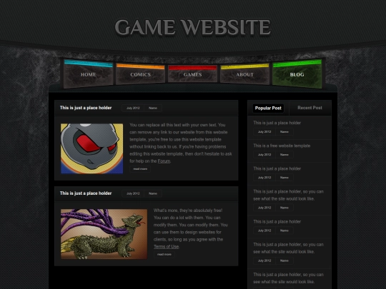 Website screenshot