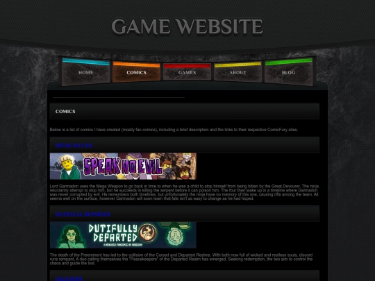Website screenshot