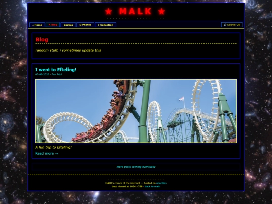 blog screenshot