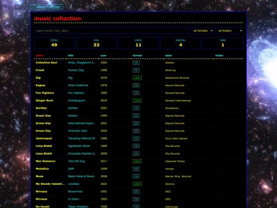 collection screenshot
