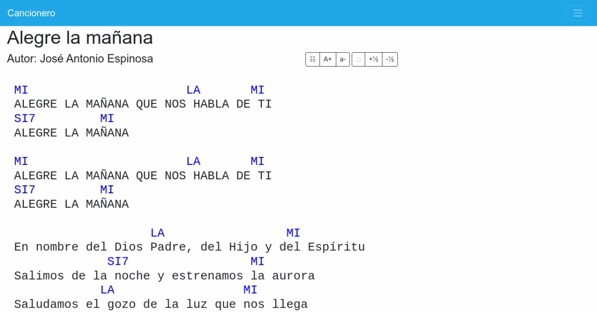 Alegre la mañana letra y acordes