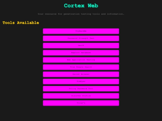 Website screenshot