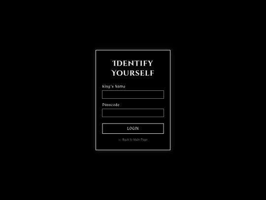 login screenshot