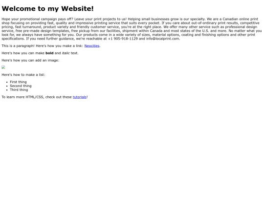 Website screenshot