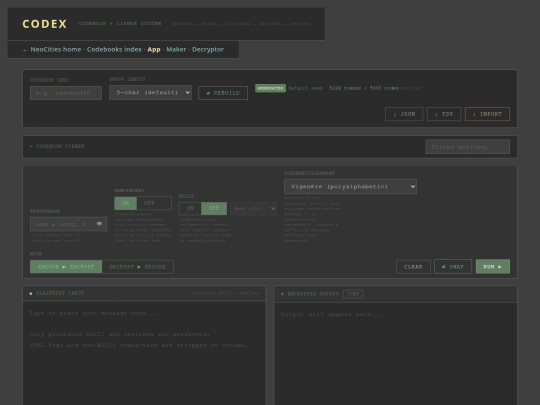 codebooks/app screenshot