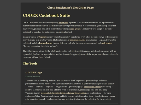 codebooks screenshot
