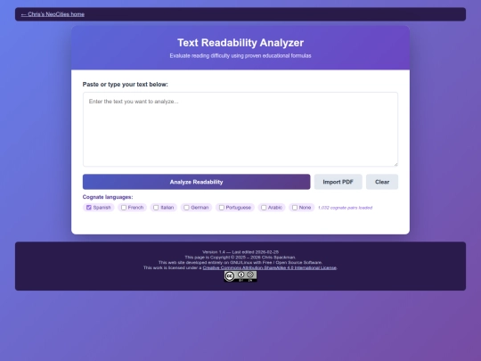 readability-checker/readability-checker screenshot