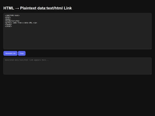 htmldata screenshot