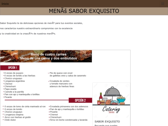 menu screenshot