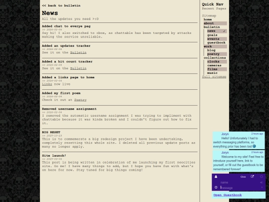 Website screenshot
