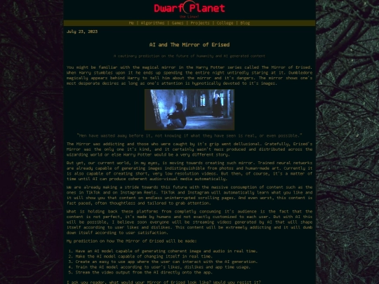 Website screenshot