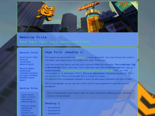 Website screenshot
