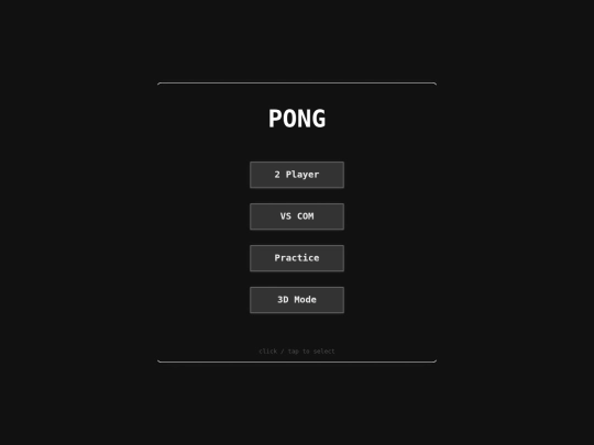 pong screenshot