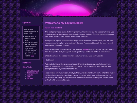 Website screenshot