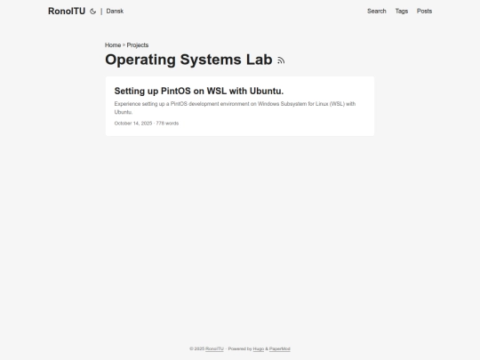 projects/oslab/page/1 screenshot