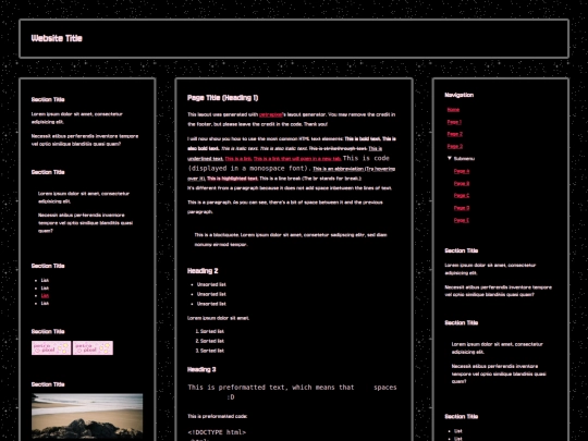 index screenshot