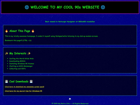 Website screenshot
