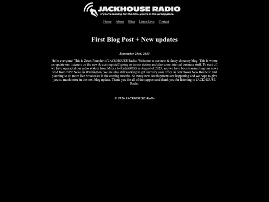 Website screenshot