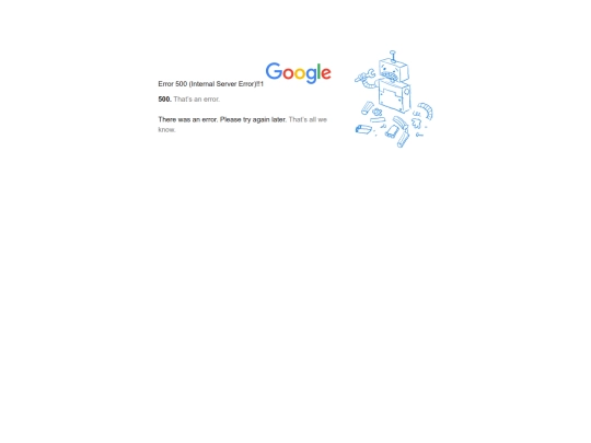 google/500 screenshot