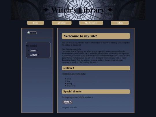 Website screenshot