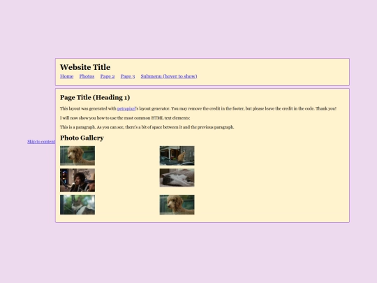 Website screenshot