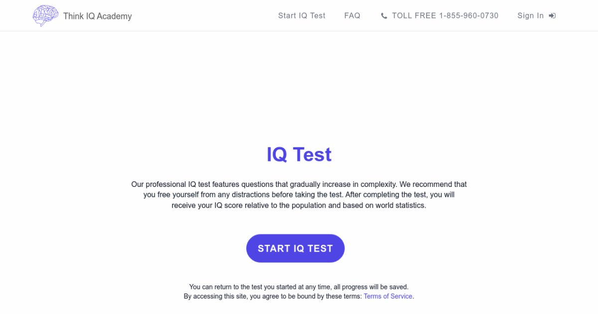 The Most Accurate IQ Test Online