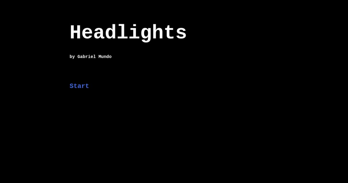 Headlight Final Draft