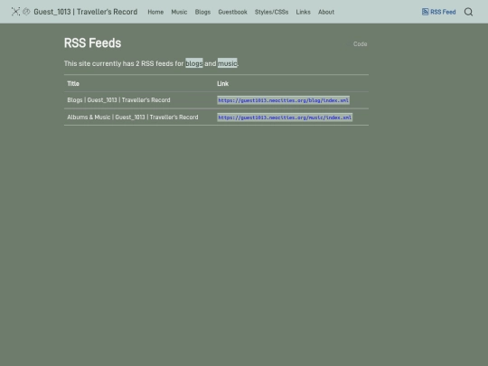 rss screenshot