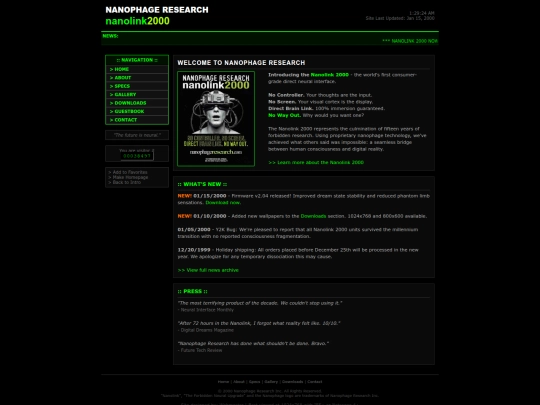 Website screenshot