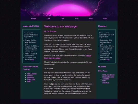 Website screenshot