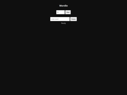 wordle screenshot