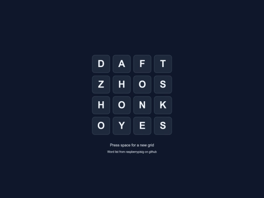 wordsquare screenshot
