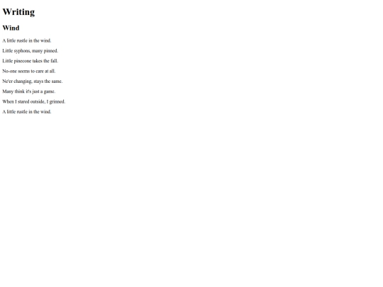 writing screenshot