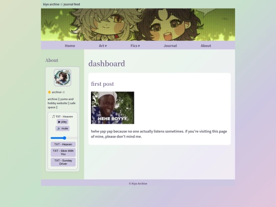 Website screenshot
